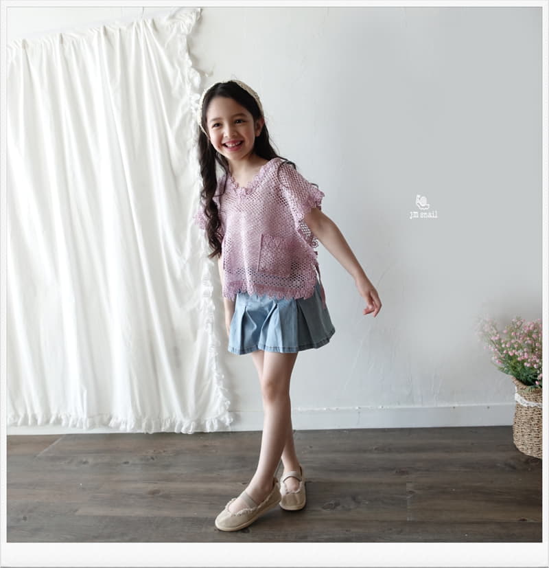 JM Snail - Korean Children Fashion - #kidsshorts - Lace Veset Cape - 8