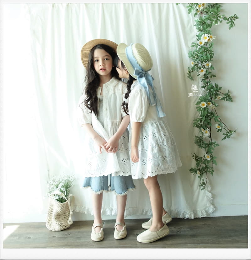 JM Snail - Korean Children Fashion - #kidsshorts - Denim Ribbon Boarder Hat - 2