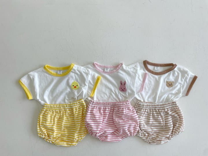 Jeaya & Mymi - Korean Baby Fashion - #babyootd - Bebe Friends Top Bottom Set - 5