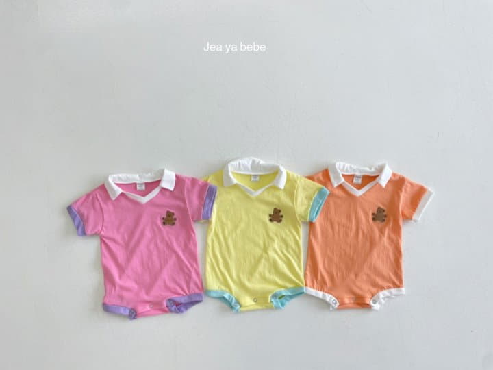 Jeaya & Mymi - Korean Baby Fashion - #babyoutfit - Collar Bodysuit - 5