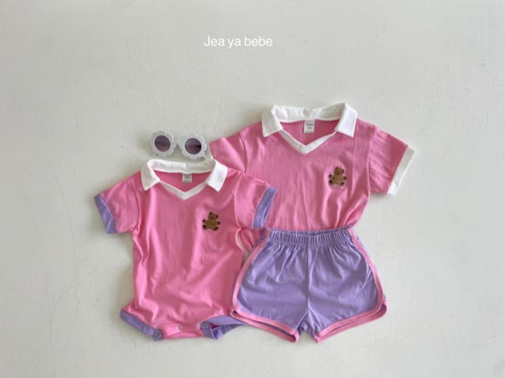 Jeaya & Mymi - Korean Baby Fashion - #babyoutfit - Collar Bodysuit - 6