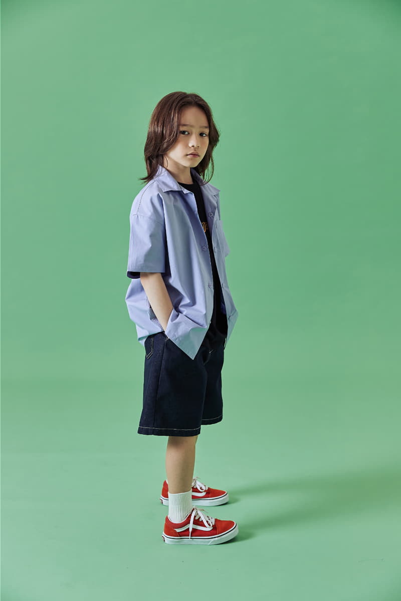 Kokoyarn - Korean Junior Fashion - #stylishchildhood - Blan Denim SHRots - 6