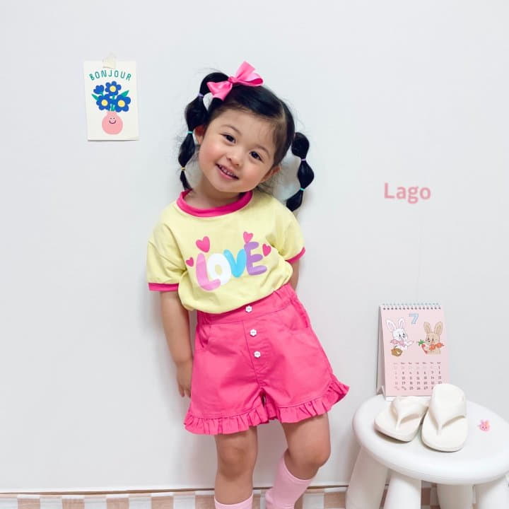 Lago - Korean Children Fashion - #Kfashion4kids - Love Color Tee - 10