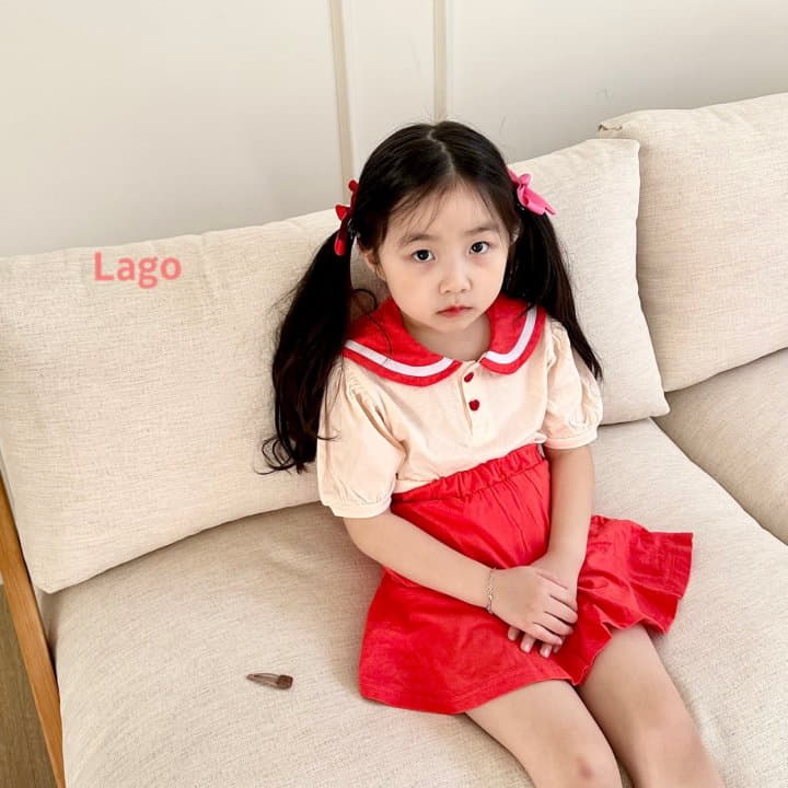 Lago - Korean Children Fashion - #Kfashion4kids - Barbie Sailor Top Bottom Set - 6