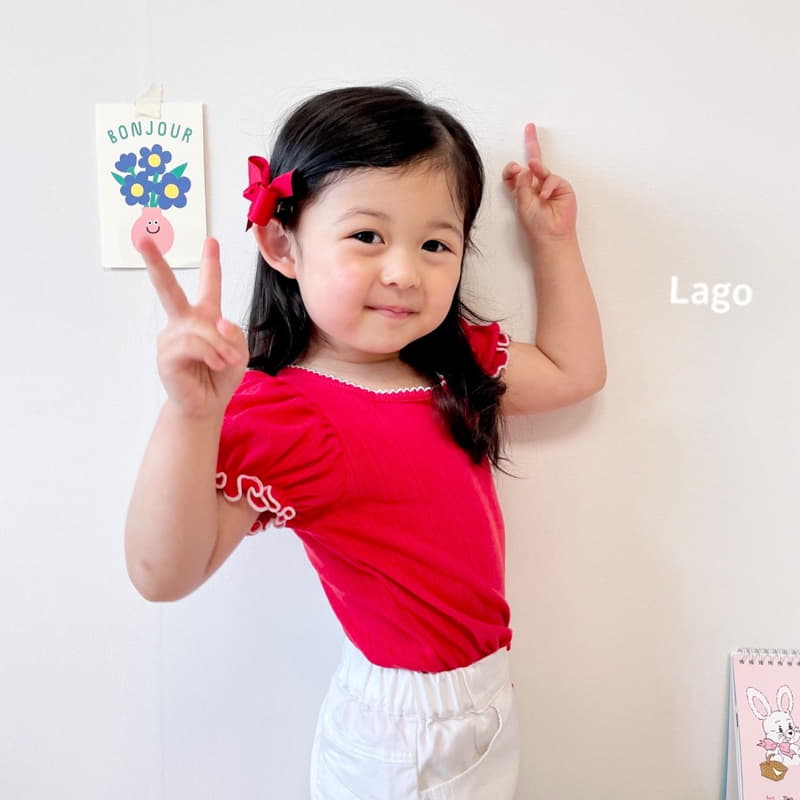 Lago - Korean Children Fashion - #Kfashion4kids - Pin Coat Eyelet Tee - 10