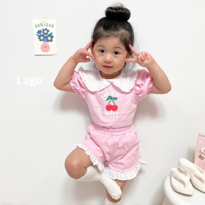 Lago - Korean Children Fashion - #childofig - Cherry Sweet Top Bottom Set - 9