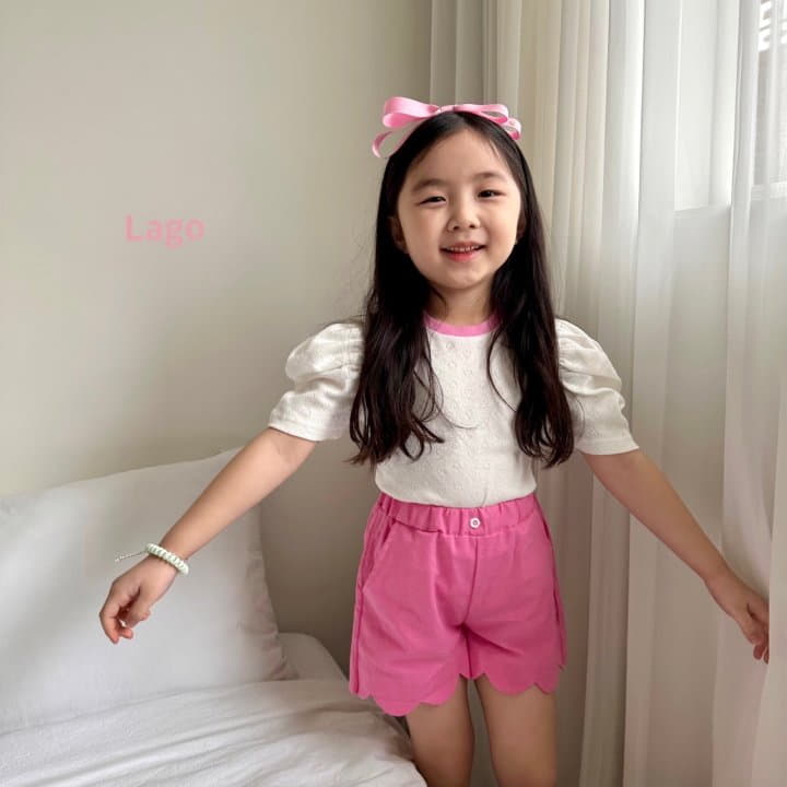 Lago - Korean Children Fashion - #childrensboutique - Shabet Eyelet Tee