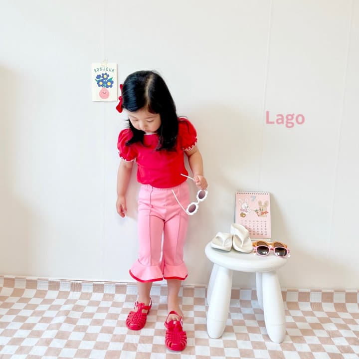 Lago - Korean Children Fashion - #designkidswear - Piping Color Pants - 11