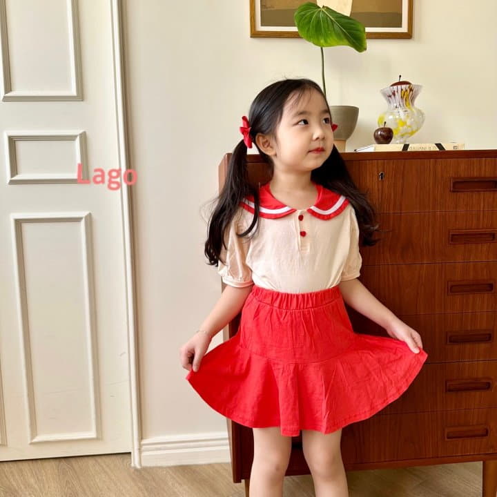 Lago - Korean Children Fashion - #fashionkids - Barbie Sailor Top Bottom Set - 2