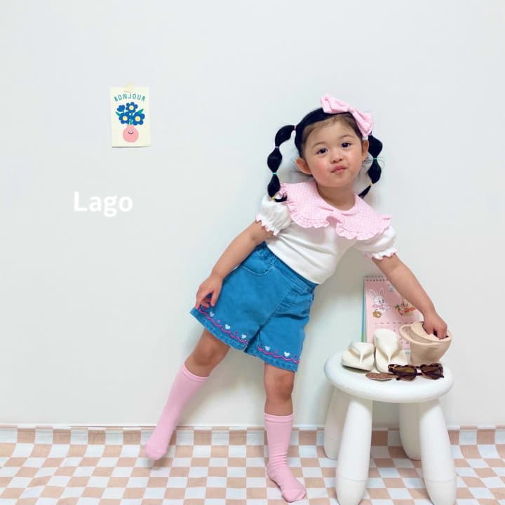 Lago - Korean Children Fashion - #kidsshorts - Candy Ribbon Tee - 11