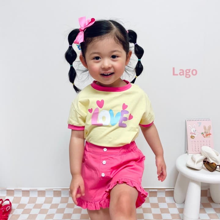 Lago - Korean Children Fashion - #kidsstore - Love Color Tee - 8