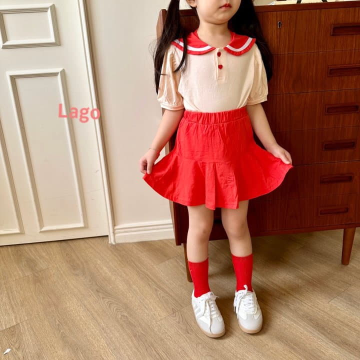 Lago - Korean Children Fashion - #kidsshorts - Barbie Sailor Top Bottom Set - 4