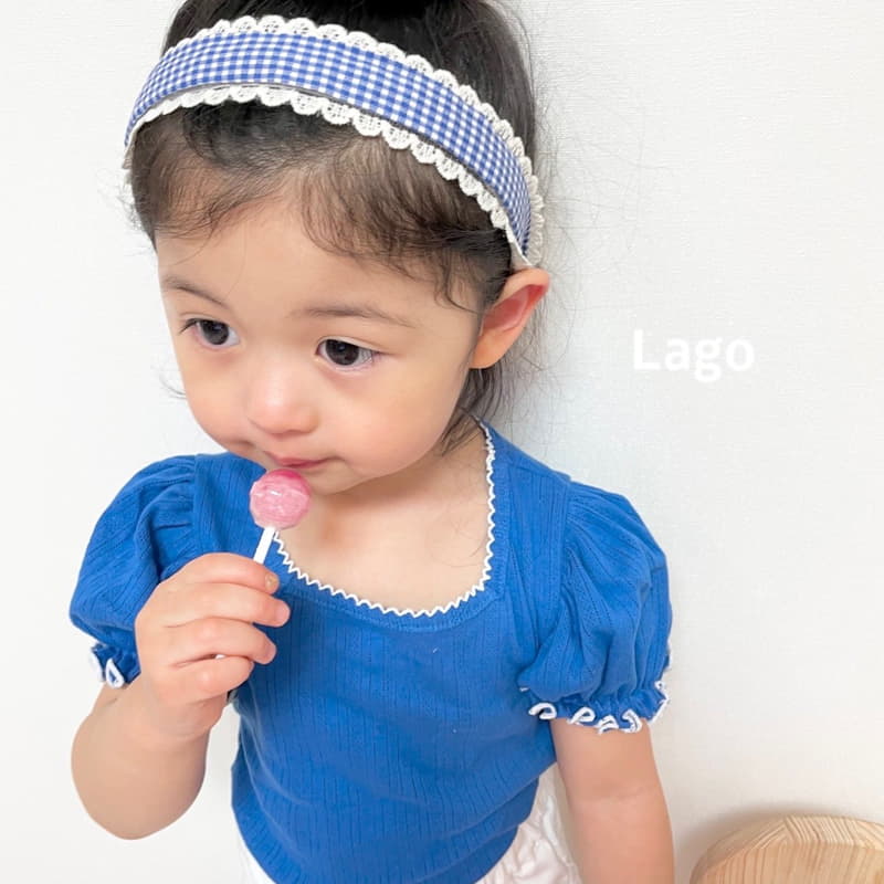 Lago - Korean Children Fashion - #kidsstore - Pin Coat Eyelet Tee - 8