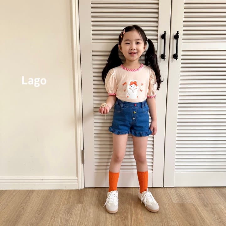 Lago - Korean Children Fashion - #kidsshorts - Frill Span Pants - 4