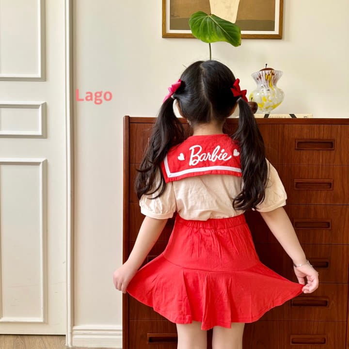 Lago - Korean Children Fashion - #kidzfashiontrend - Barbie Sailor Top Bottom Set - 5