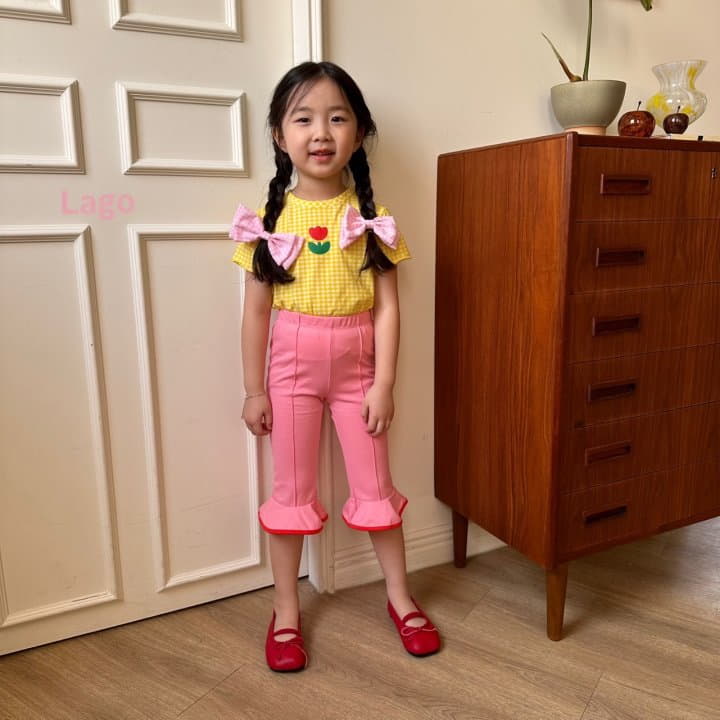 Lago - Korean Children Fashion - #littlefashionista - Piping Color Pants - 2