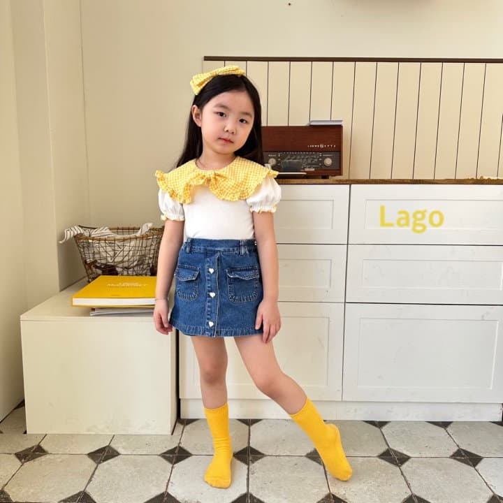 Lago - Korean Children Fashion - #littlefashionista - Candy Ribbon Tee