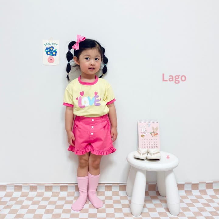 Lago - Korean Children Fashion - #magicofchildhood - Love Color Tee - 12