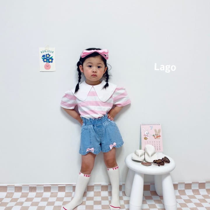 Lago - Korean Children Fashion - #stylishchildhood - Ribbon Jeans - 7