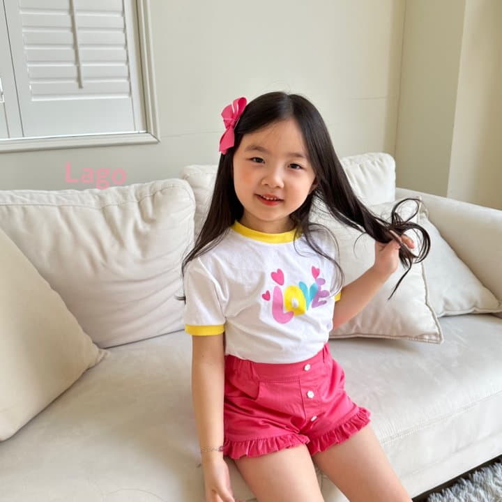 Lago - Korean Children Fashion - #stylishchildhood - Love Color Tee