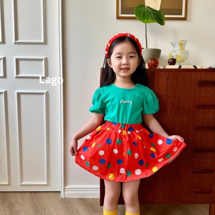 Lago - Korean Children Fashion - #stylishchildhood - Dot Skirt - 10