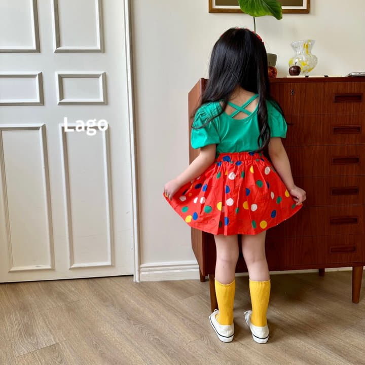 Lago - Korean Children Fashion - #todddlerfashion - Dot Skirt - 8