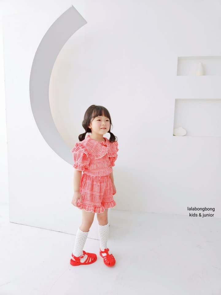 Lalabongbong - Korean Children Fashion - #Kfashion4kids - Daldal Top Bottom Set - 12