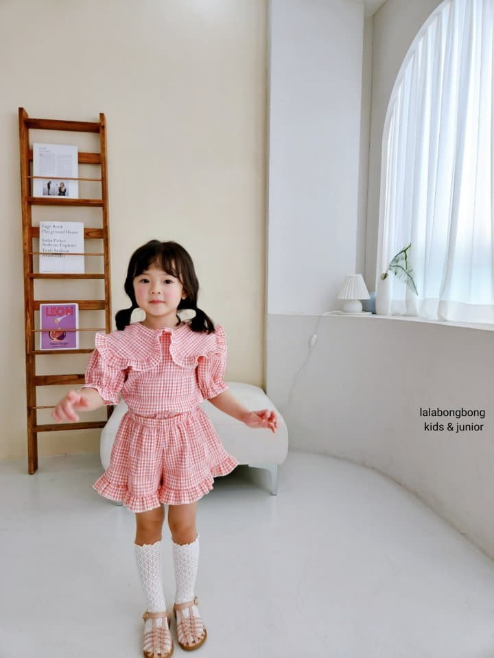 Lalabongbong - Korean Children Fashion - #kidsshorts - Daldal Top Bottom Set - 9