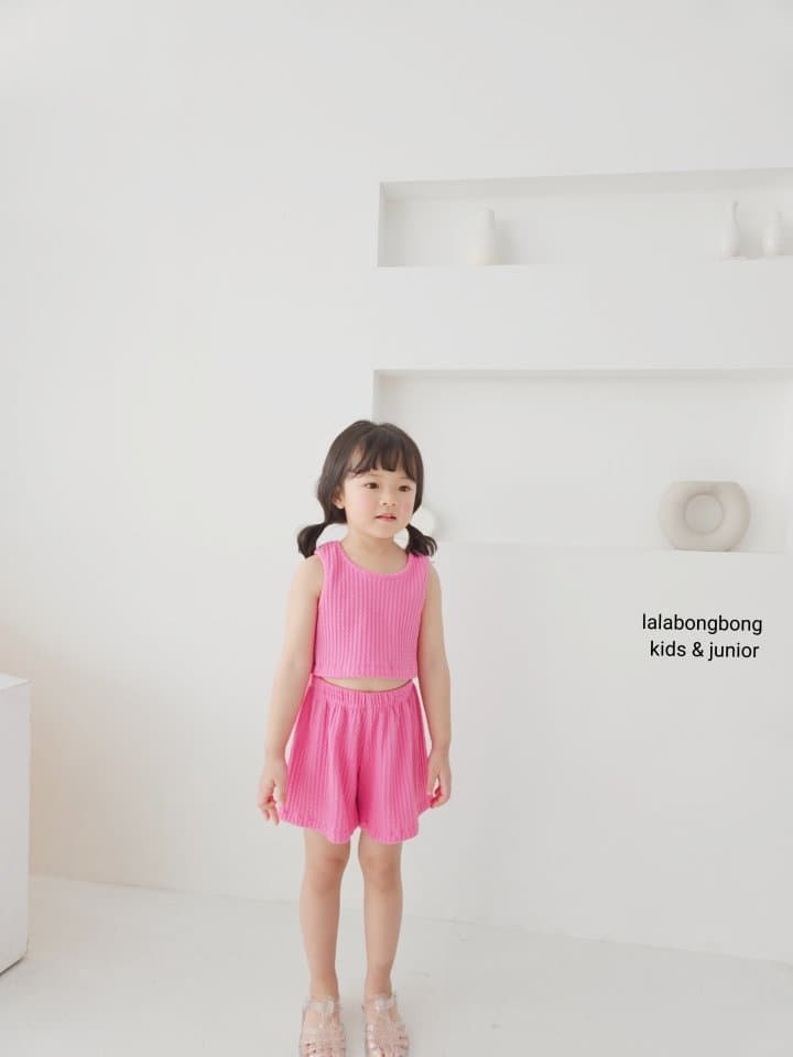 Lalabongbong - Korean Children Fashion - #stylishchildhood - Twist Top Bottom Set - 5