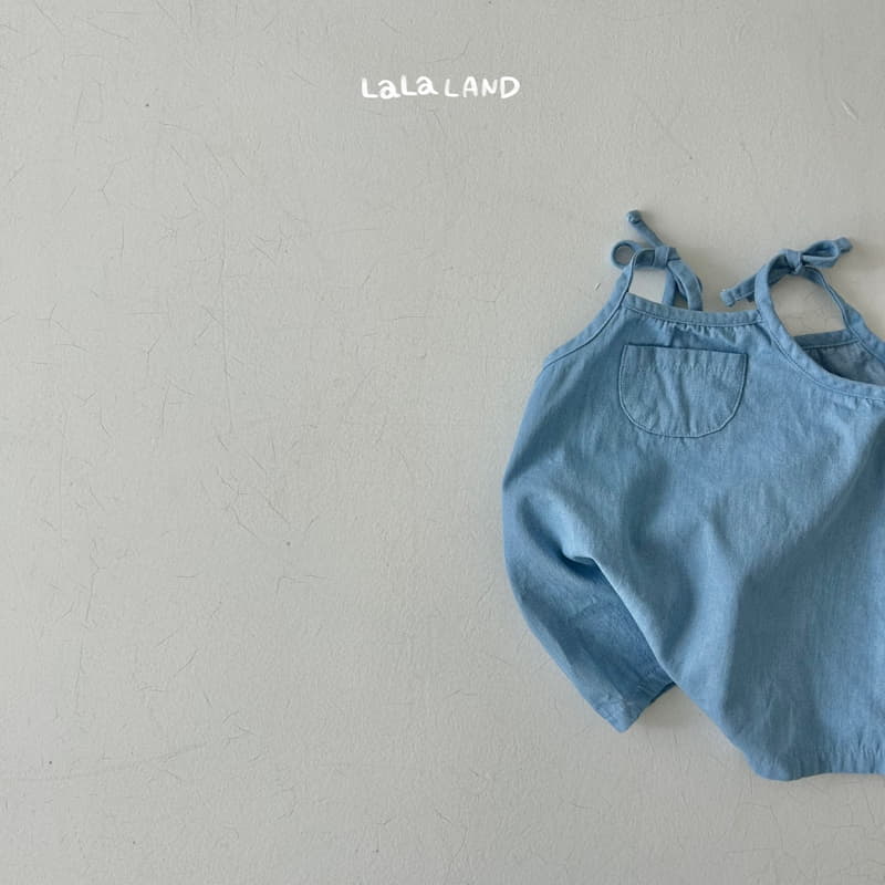 Lalaland - Korean Baby Fashion - #babyboutique - Bebe Hazzi Denim String Bodysuit - 12