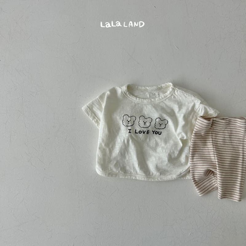 Lalaland - Korean Baby Fashion - #babyboutique - Bebe I Love You Top Bottom Set - 8