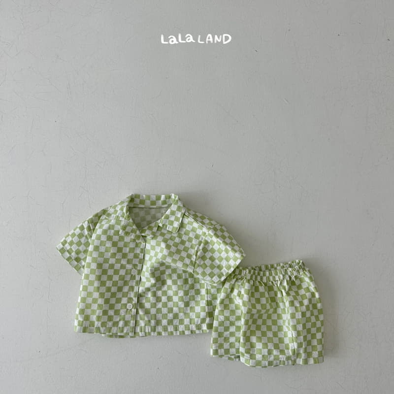 Lalaland - Korean Baby Fashion - #babyboutiqueclothing - Bebe Puzzle Shirt Set - 8