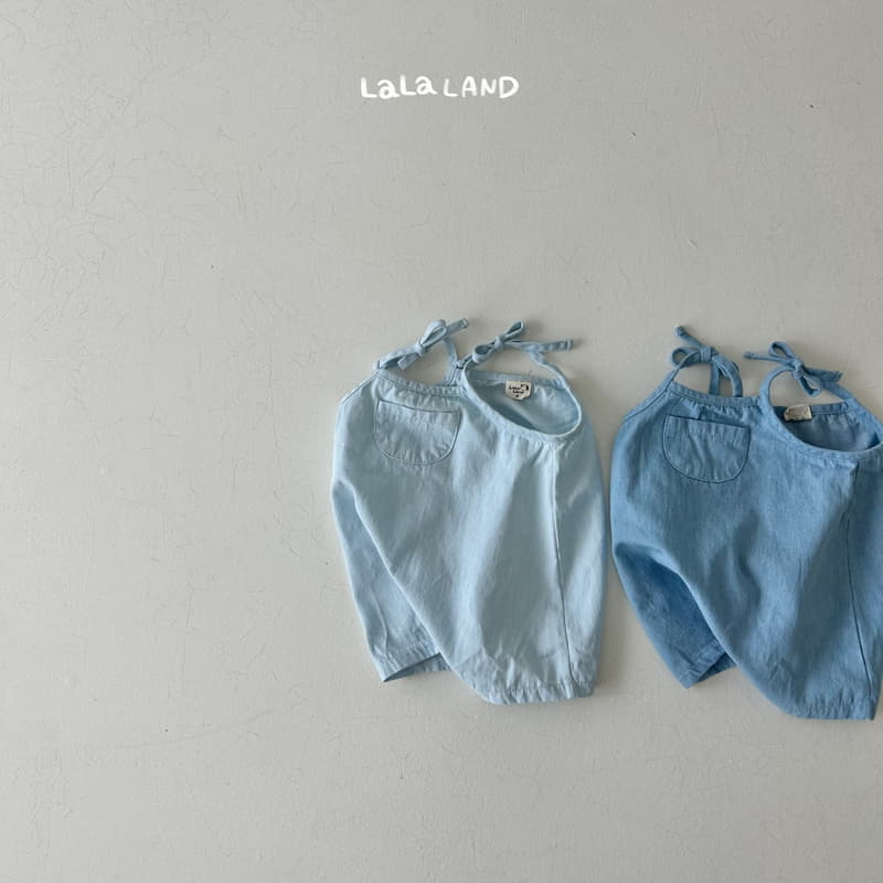 Lalaland - Korean Baby Fashion - #babyfashion - Bebe Hazzi Denim String Bodysuit