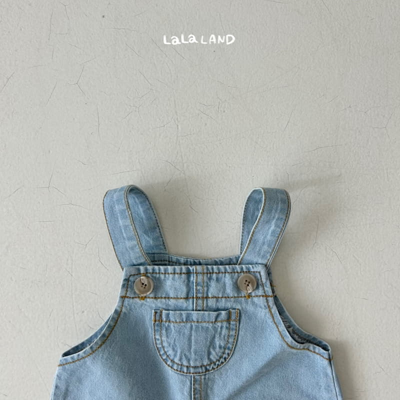 Lalaland - Korean Baby Fashion - #babyfever - Bebe Summer Dneim Dungarees - 3