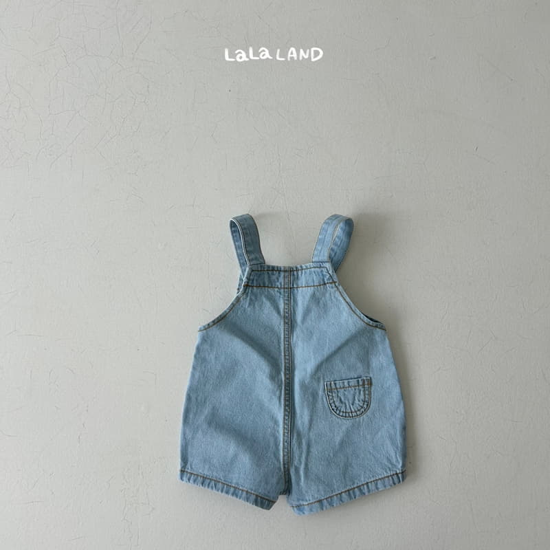 Lalaland - Korean Baby Fashion - #babyfever - Bebe Summer Dneim Dungarees - 4