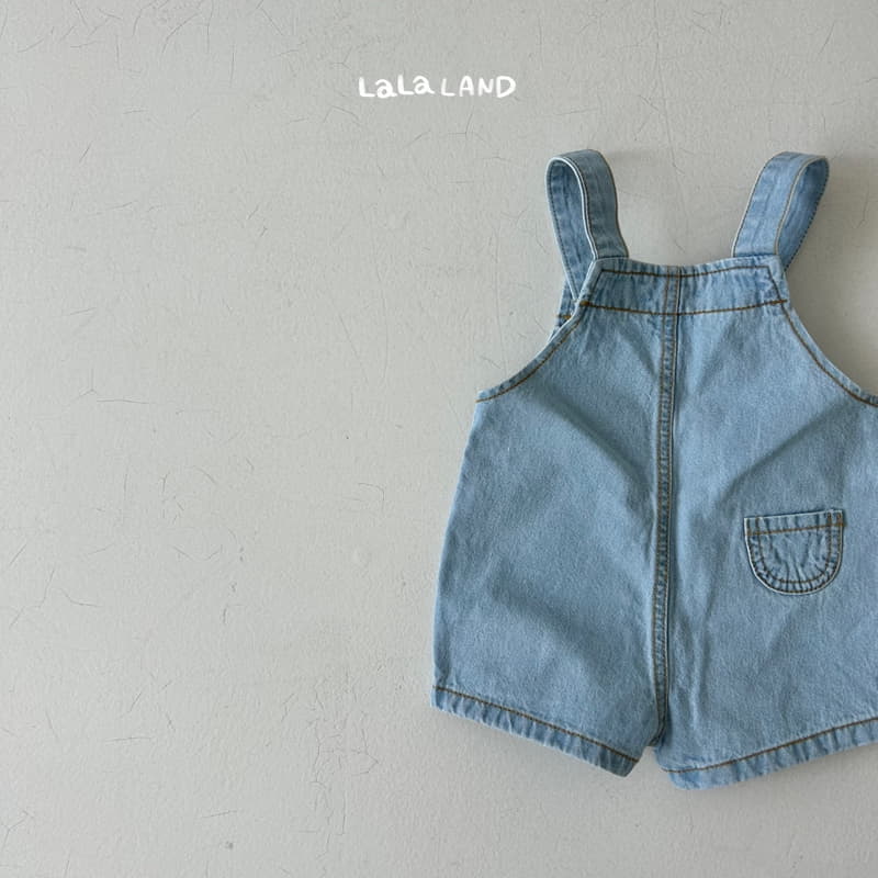 Lalaland - Korean Baby Fashion - #babylifestyle - Bebe Summer Dneim Dungarees - 5