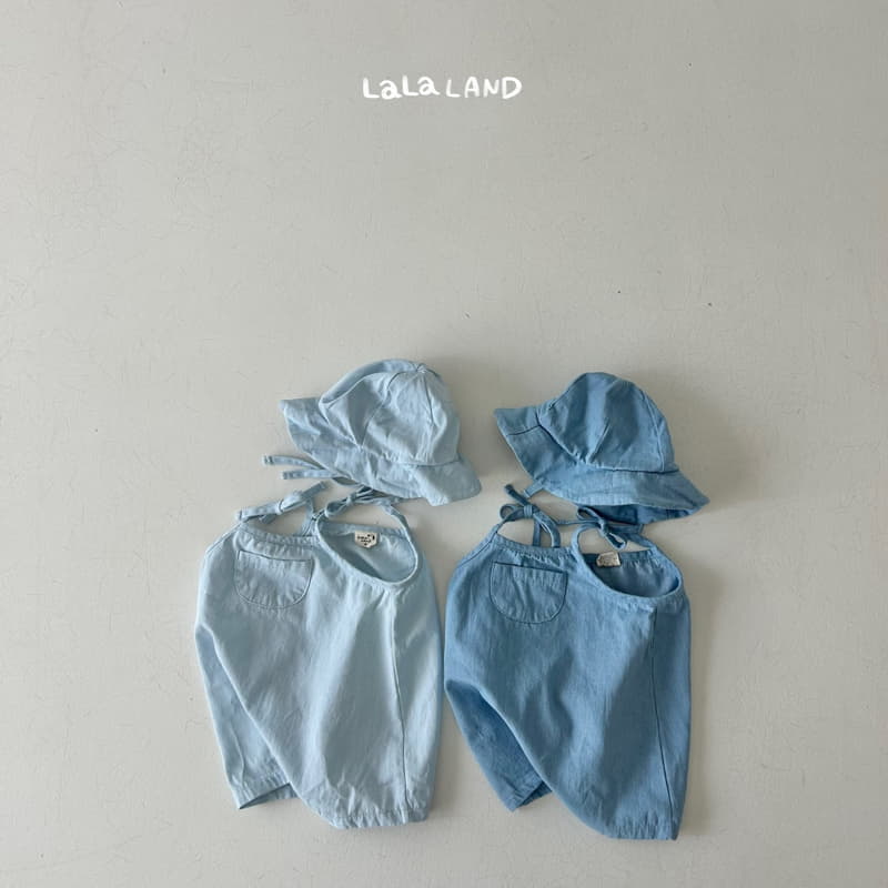 Lalaland - Korean Baby Fashion - #babygirlfashion - Bebe Hazzi Denim String Bodysuit - 4