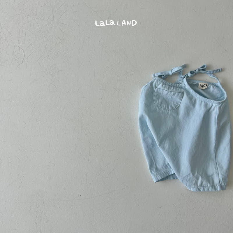 Lalaland - Korean Baby Fashion - #babyootd - Bebe Hazzi Denim String Bodysuit - 6