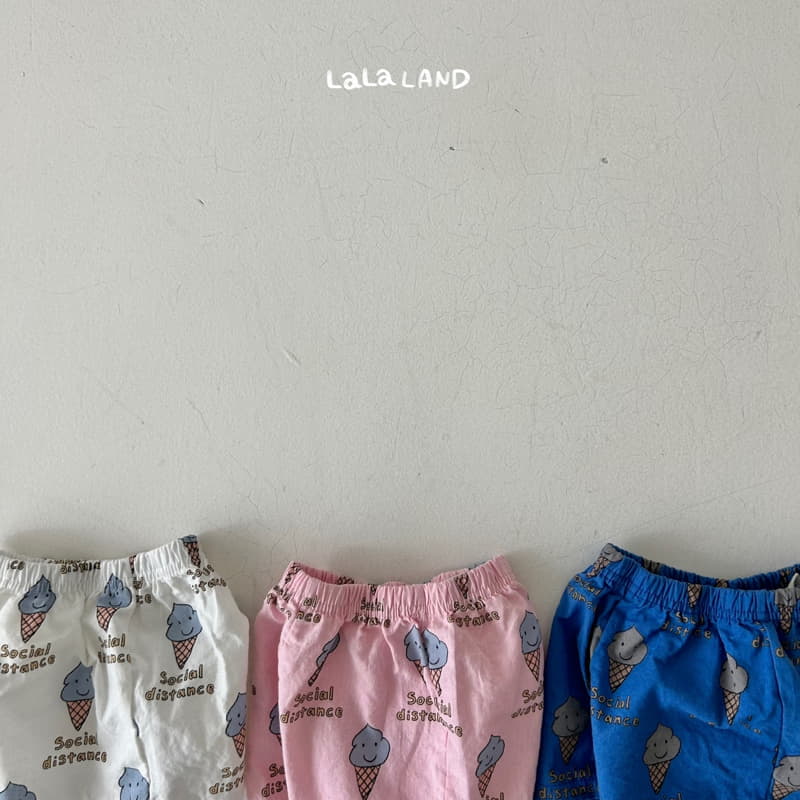 Lalaland - Korean Baby Fashion - #babyootd - Bebe Lala Corn Top Bottom Set - 3