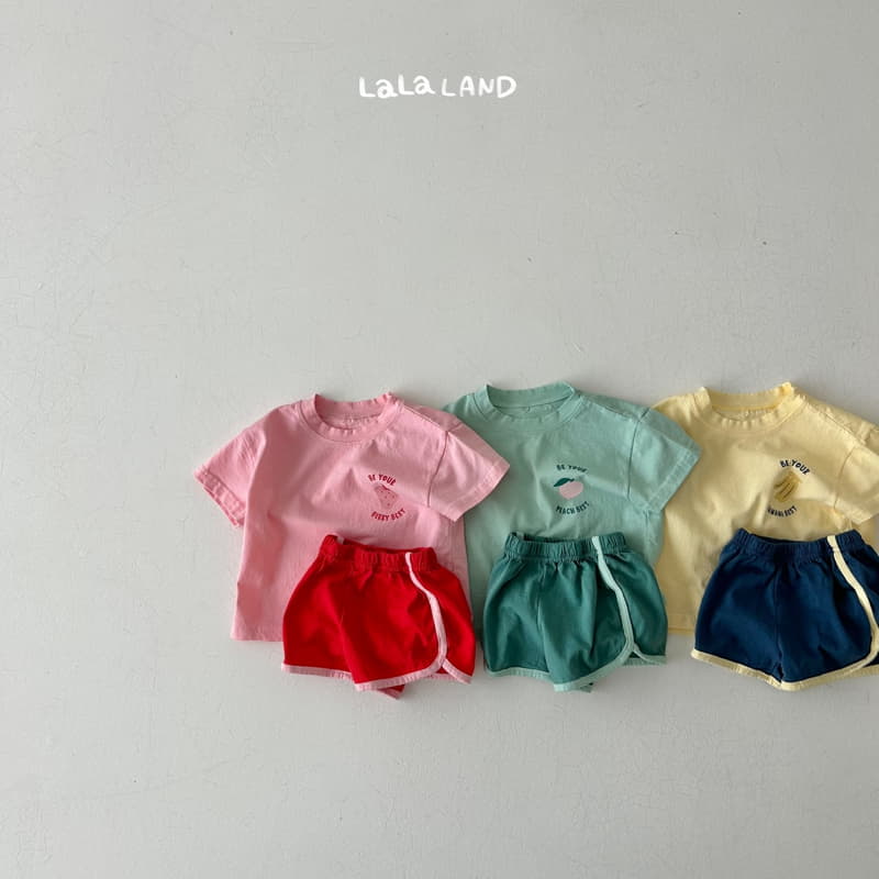 Lalaland - Korean Baby Fashion - #babyootd - Bebe Fruit Top Bottom Set - 2