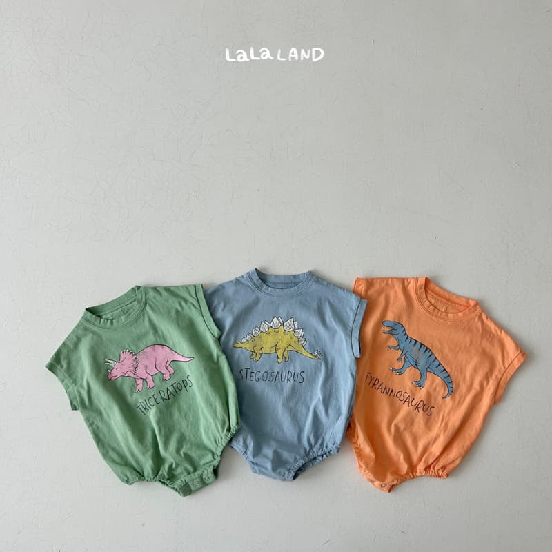 Lalaland - Korean Baby Fashion - #babyoutfit - Bebe Dino Bodysuit - 9