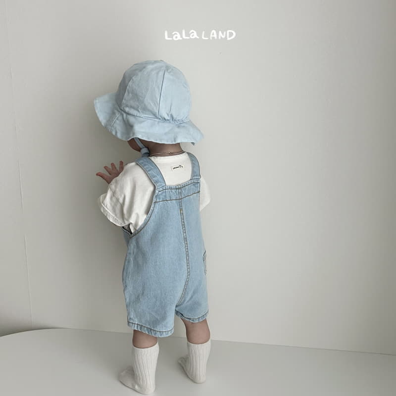 Lalaland - Korean Baby Fashion - #babyoutfit - Bebe Summer Dneim Dungarees - 9