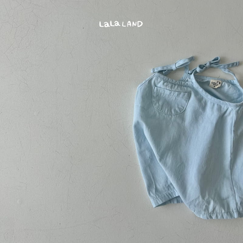 Lalaland - Korean Baby Fashion - #babyoutfit - Bebe Hazzi Denim String Bodysuit - 7