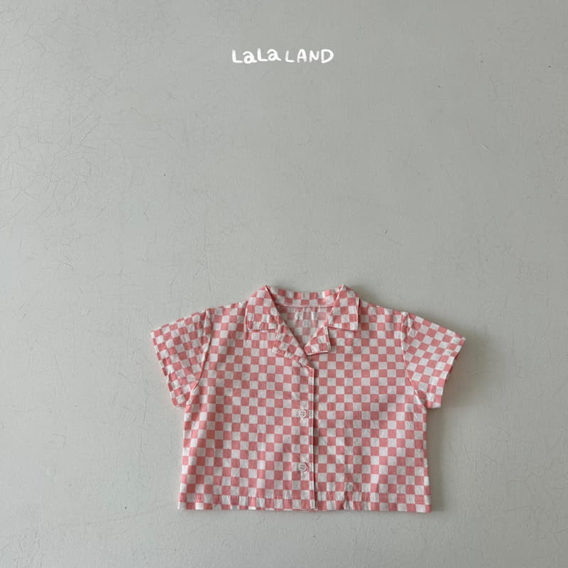 Lalaland - Korean Baby Fashion - #babyoutfit - Bebe Puzzle Shirt Set - 2