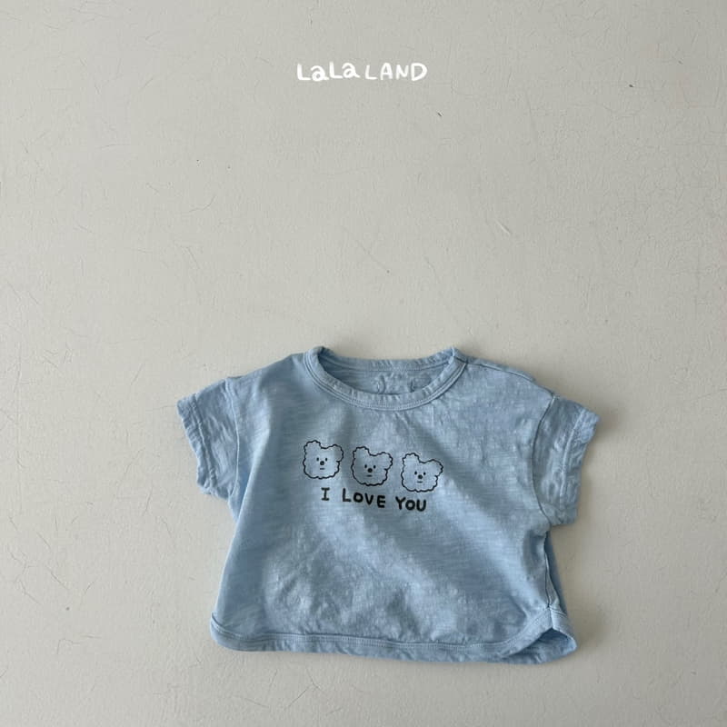 Lalaland - Korean Baby Fashion - #babyoutfit - Bebe I Love You Top Bottom Set - 4