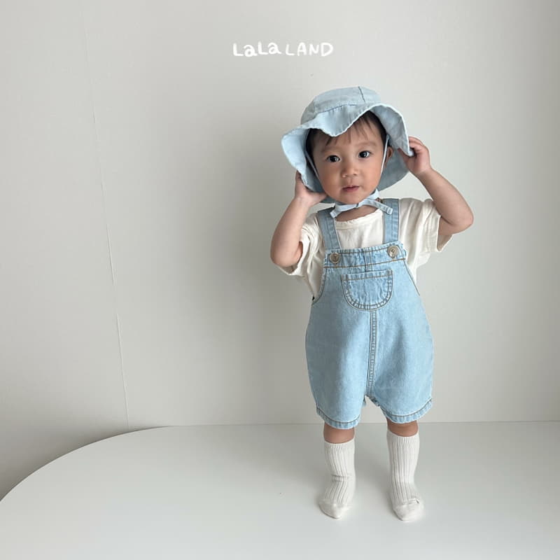 Lalaland - Korean Baby Fashion - #onlinebabyboutique - Bebe Summer Dneim Dungarees - 11