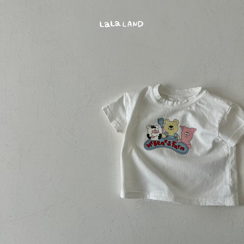 Lalaland - Korean Baby Fashion - #onlinebabyshop - Bebe Bears Pom Tee - 3