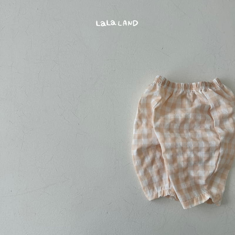 Lalaland - Korean Baby Fashion - #onlinebabyshop - Chch Check Pants - 3