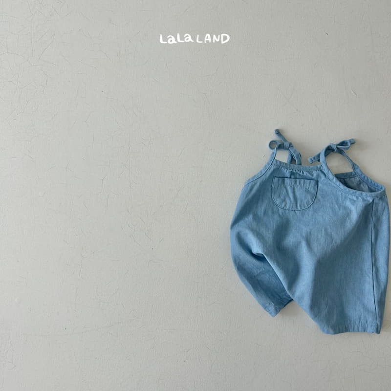 Lalaland - Korean Baby Fashion - #onlinebabyshop - Bebe Hazzi Denim String Bodysuit - 11