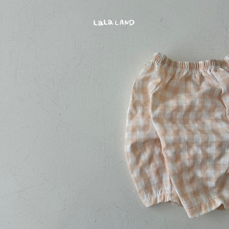 Lalaland - Korean Baby Fashion - #onlinebabyshop - Chch Check Pants - 4